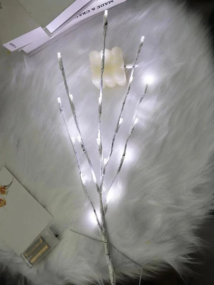 White Birch Branch LED String Lights