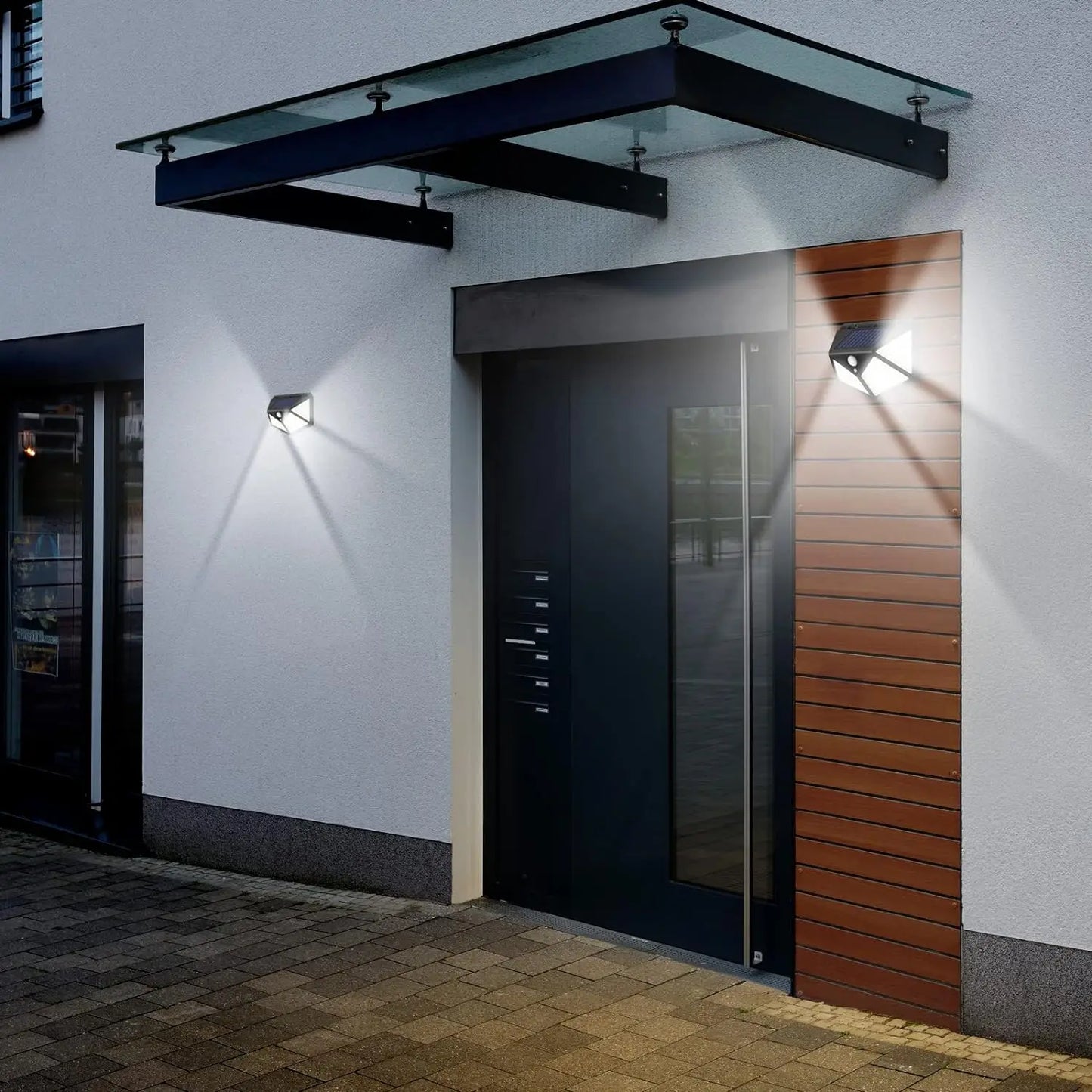 Solar Powered Motion Sensor Wall Light