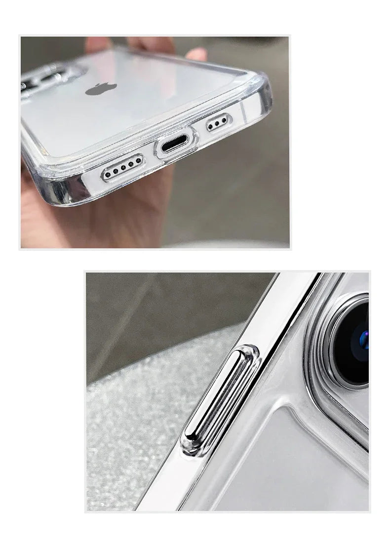 Luxury Transparent Silicone Shockproof Case