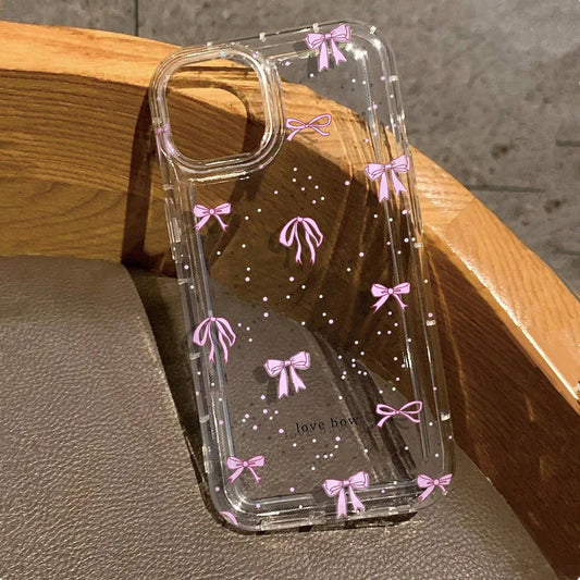 Colorful Bow Clear Phone Case