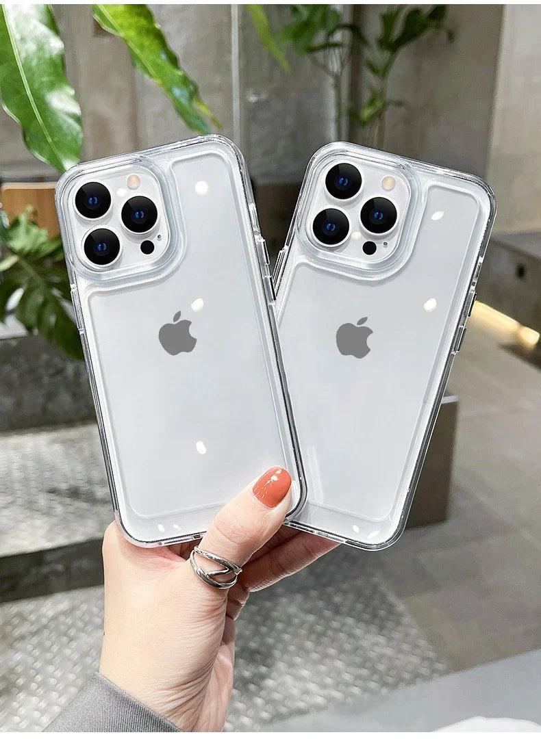 Luxury Transparent Silicone Shockproof Case