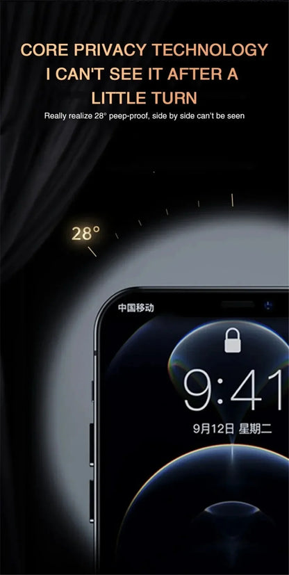 Anti-Spy Tempered Glass Screen Protector