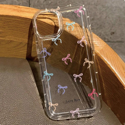 Colorful Bow Clear Phone Case