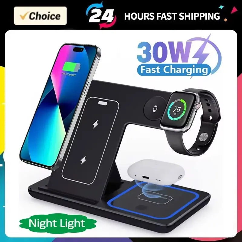 3-in-1 Wireless Charging Station