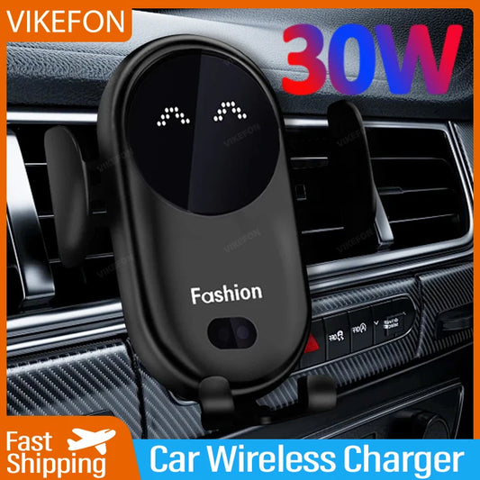 30W Wireless Car Charger Mount