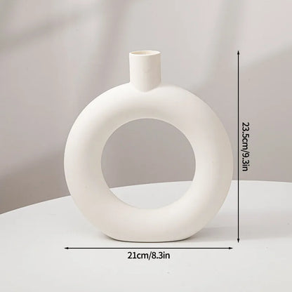 White Minimalist Vase