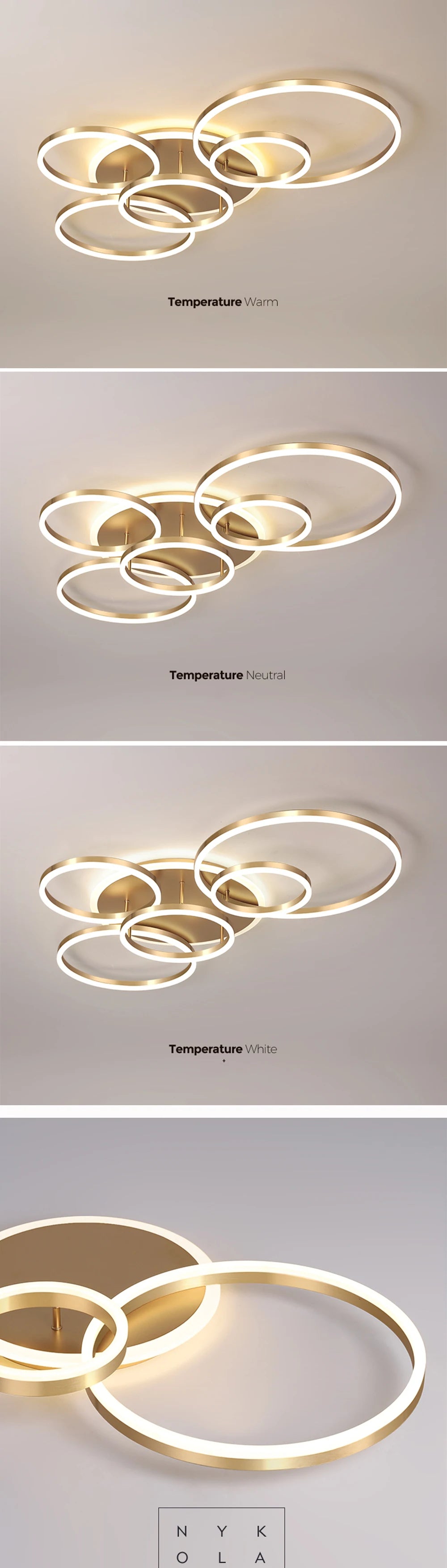 Dimmable LED Ceiling Chandelier