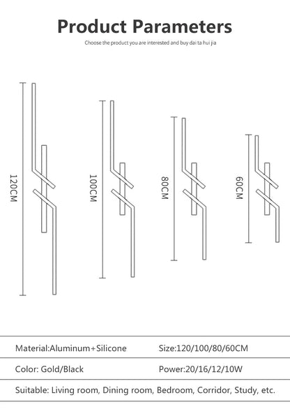 Modern LED Line Ceiling Lamp