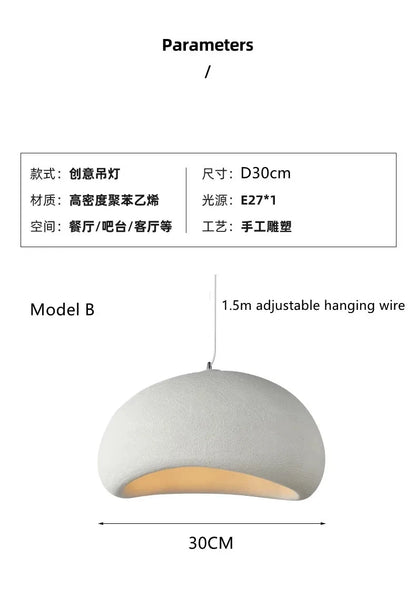 Nordic Wabi-Sabi LED Pendant Light