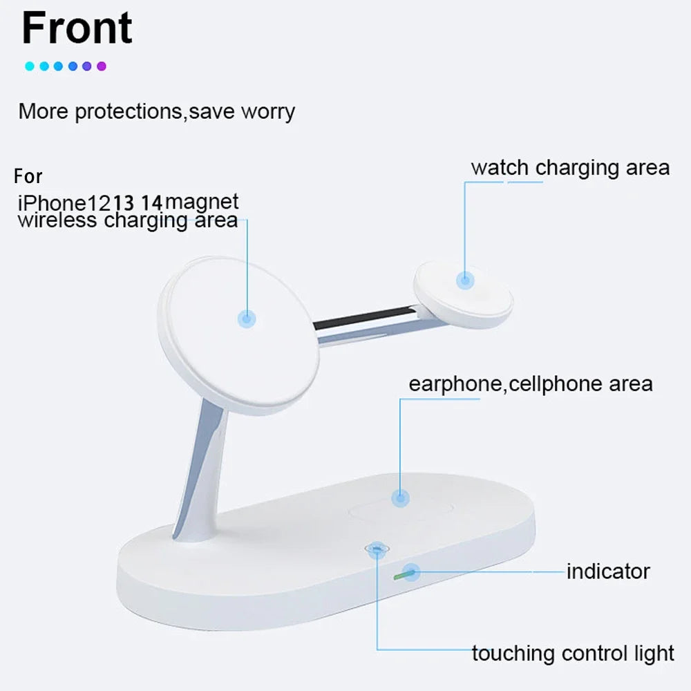 Magnetic 3-in-1 Wireless Charger