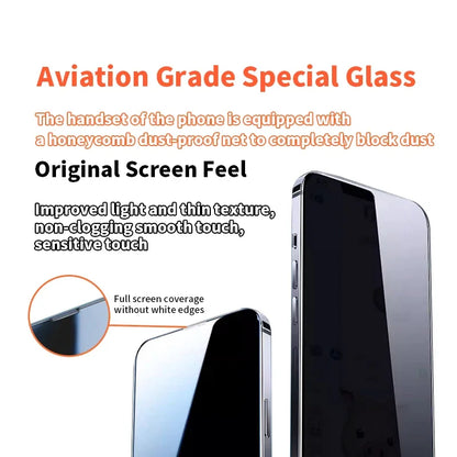 8K Anti-Spy Glass Screen Protector - 2PCS