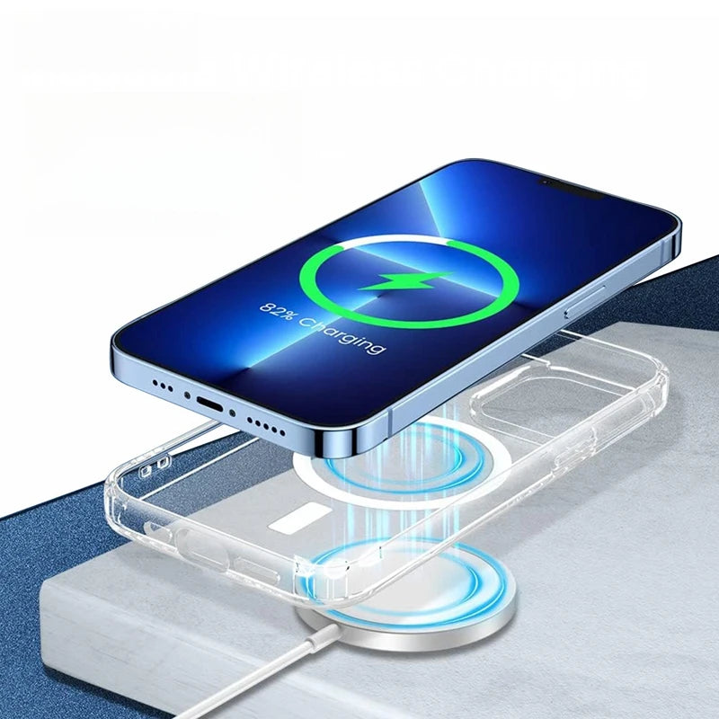 Luxury Clear Magnetic iPhone Case