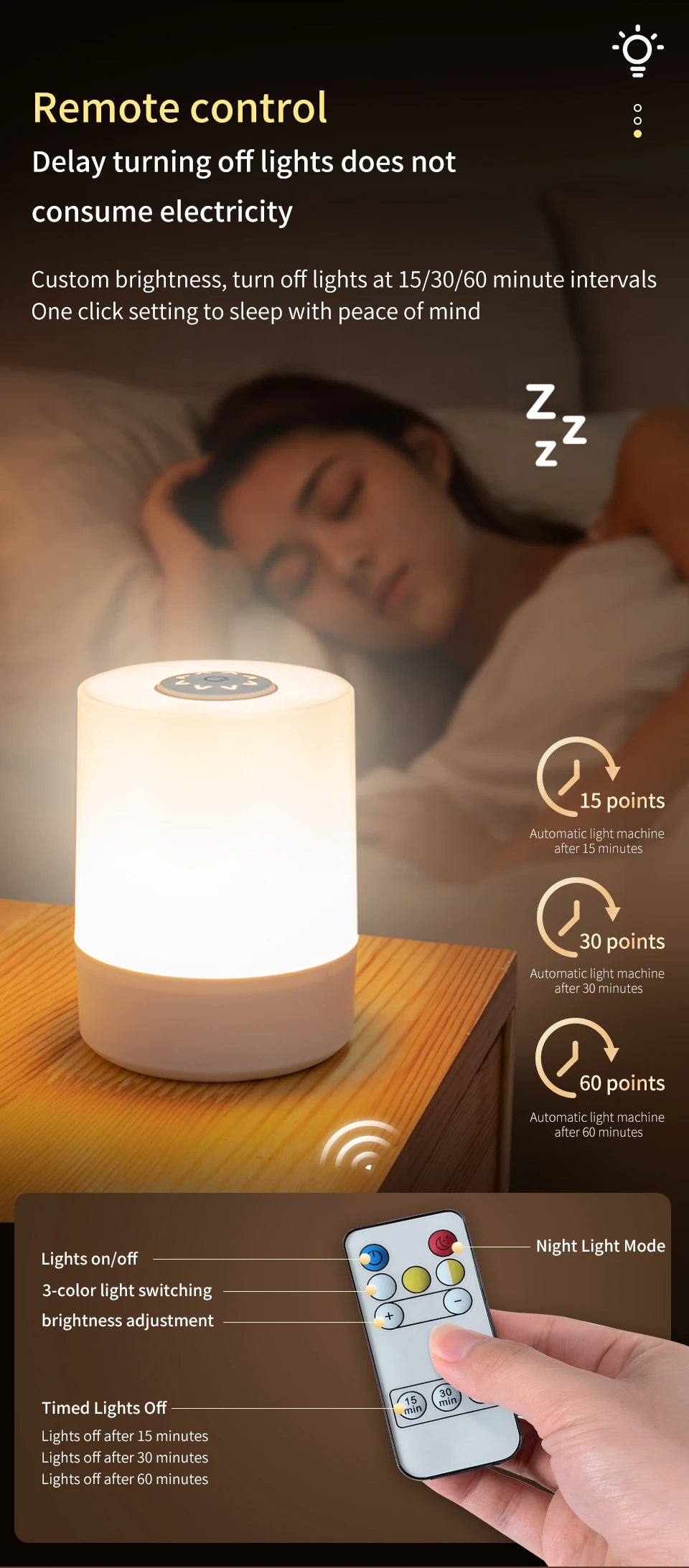 Rechargeable LED Night Light