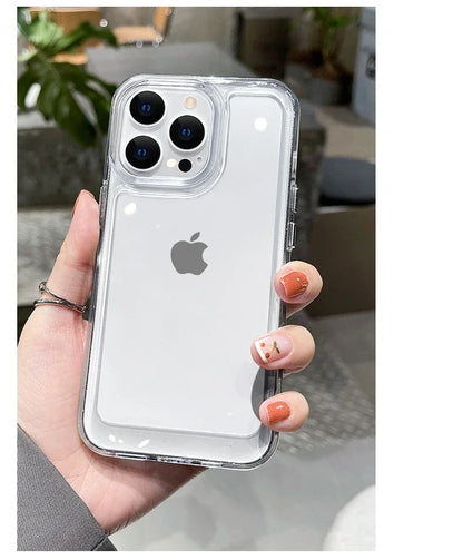 Luxury Transparent Silicone Shockproof Case