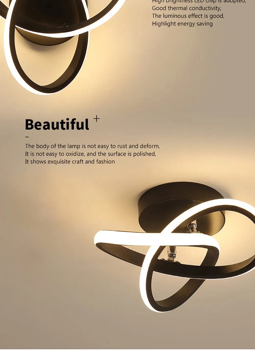 Modern LED Strip Ceiling Light