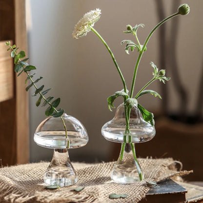 Creative Mushroom Glass Vase