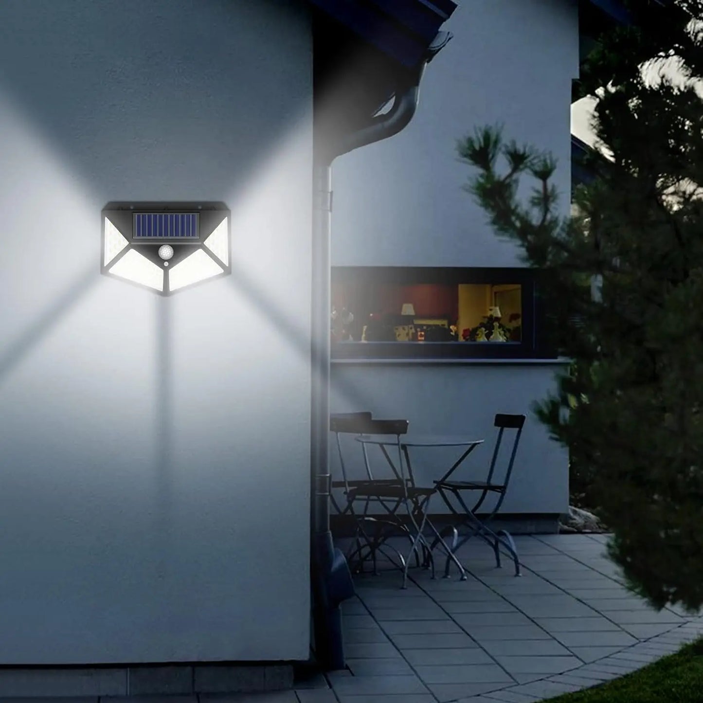 Solar Powered Motion Sensor Wall Light