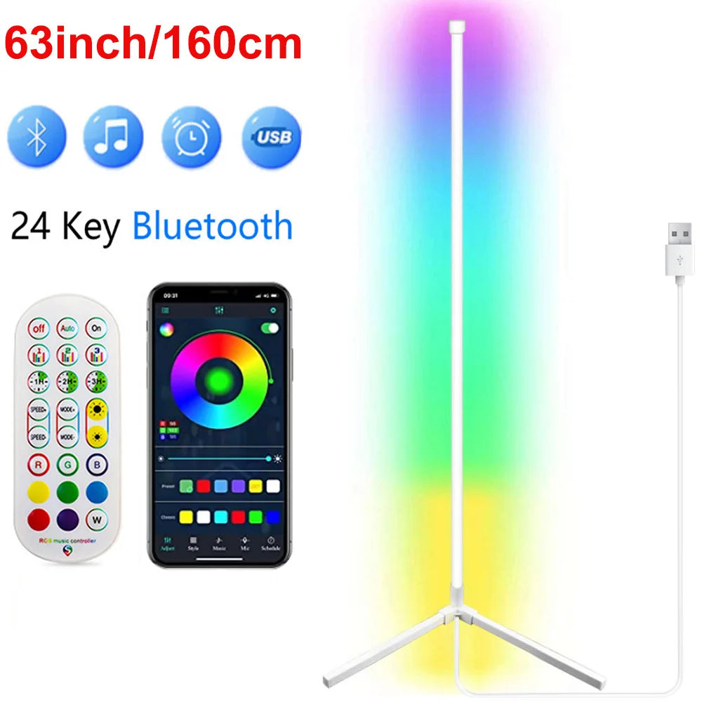 Smart RGB Corner Floor Lamp