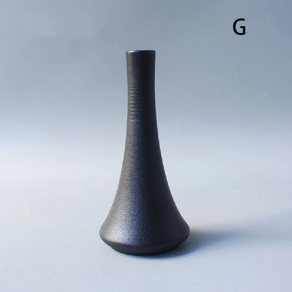 Black Ceramic Small Vase