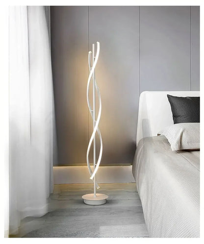 Postmodern LED Spiral Floor Lamp