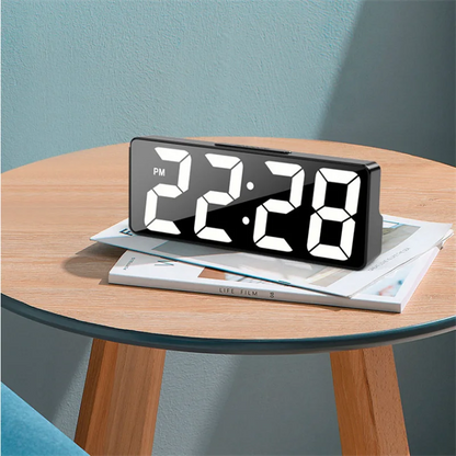 LED Digital Alarm Clock with Temperature Display