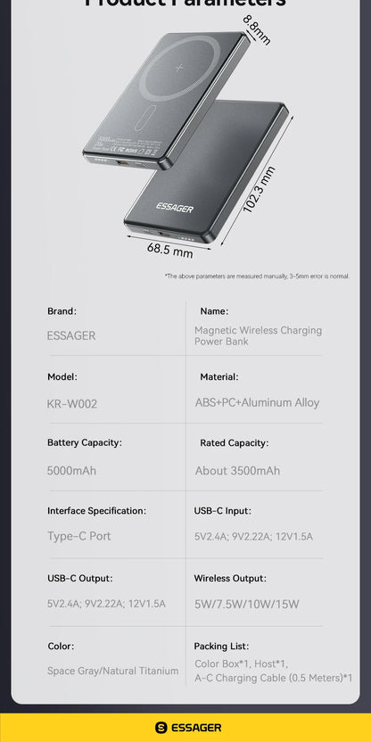 Magnetic Portable Fast Charging