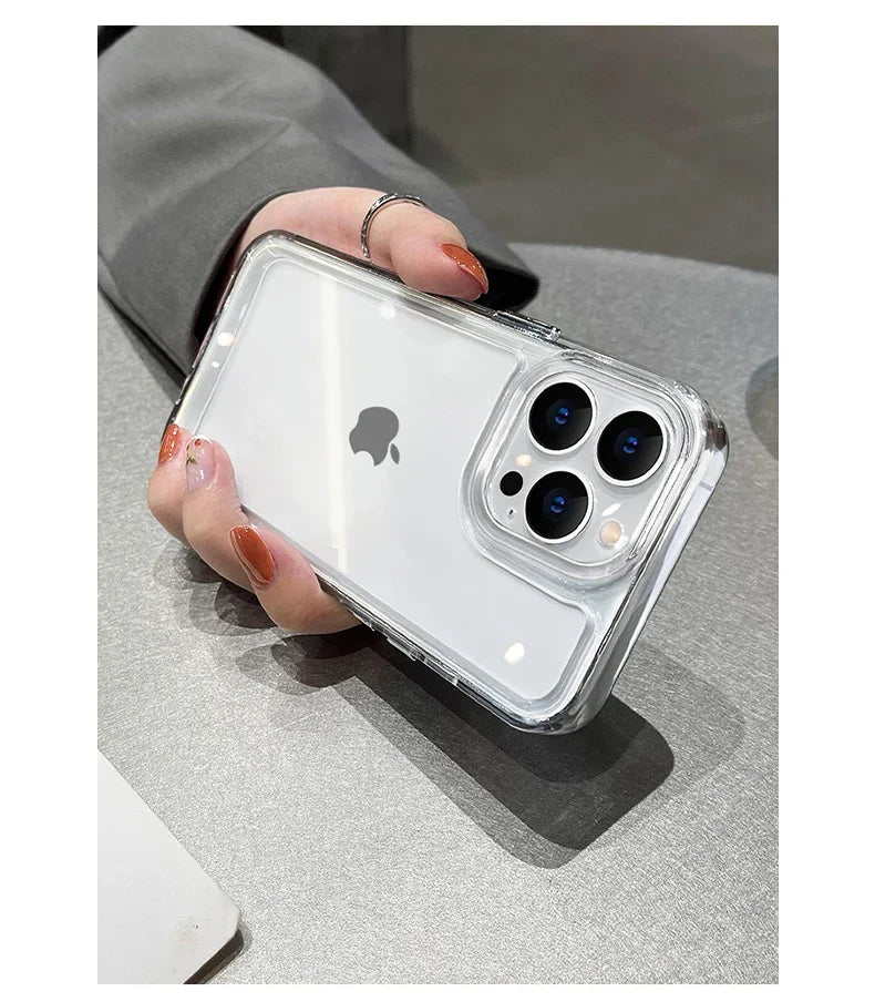 Luxury Transparent Silicone Shockproof Case