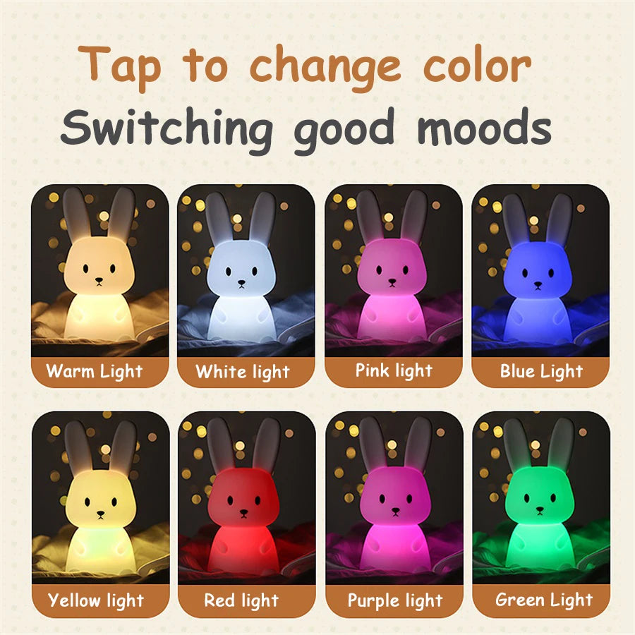 Cute Rabbit LED Night Light