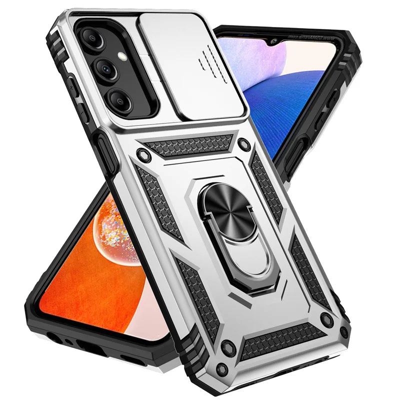 Military-Grade Armor Case with Slide Camera Lens