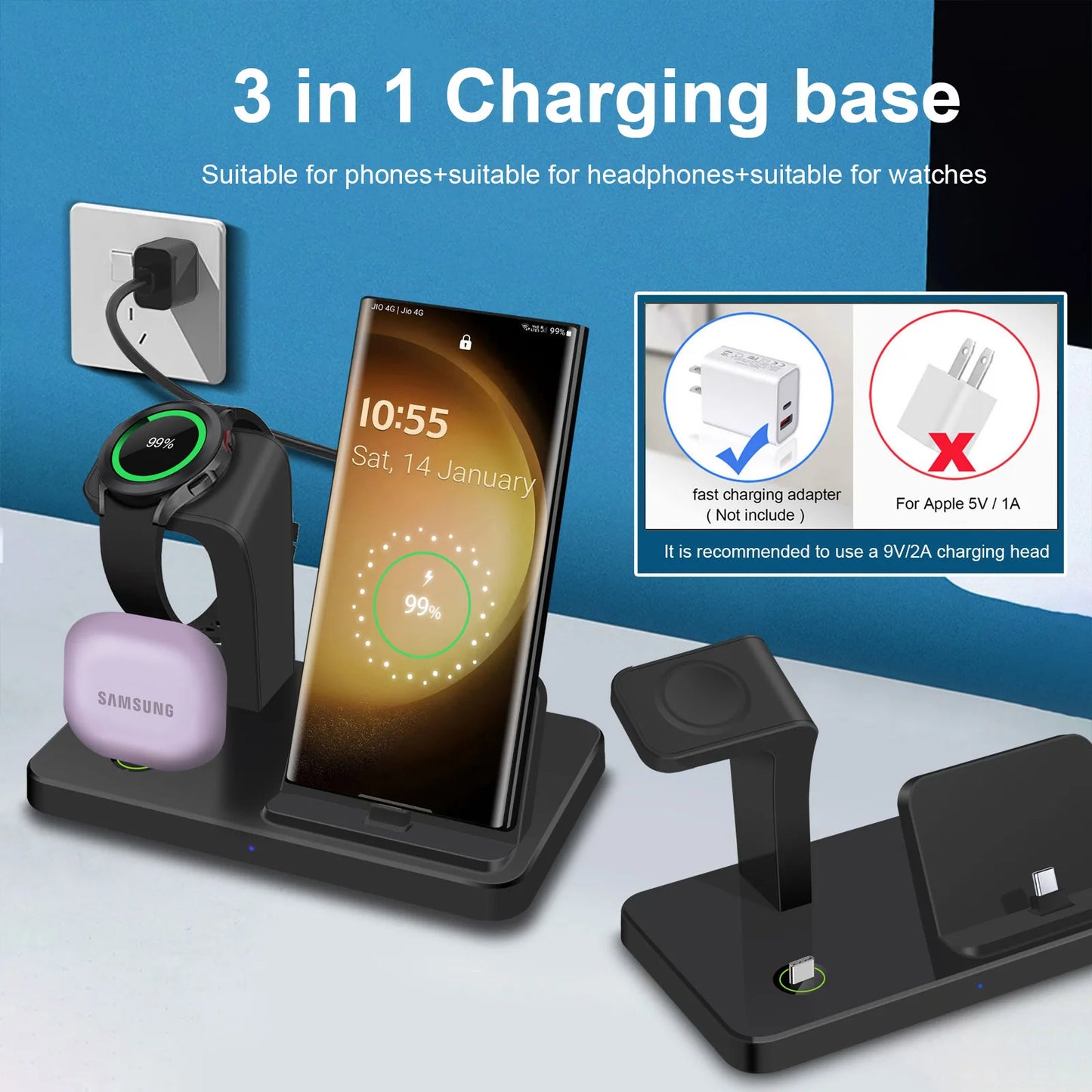 3-in-1 Wireless Charging Station