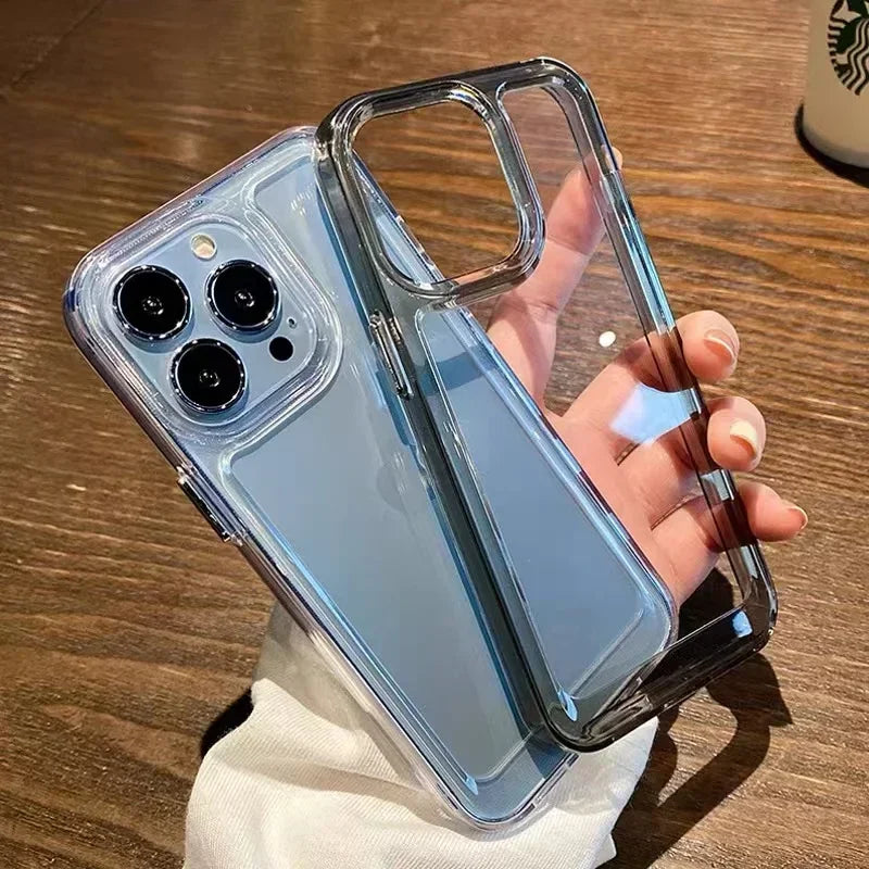 Luxury Transparent Silicone Shockproof Case