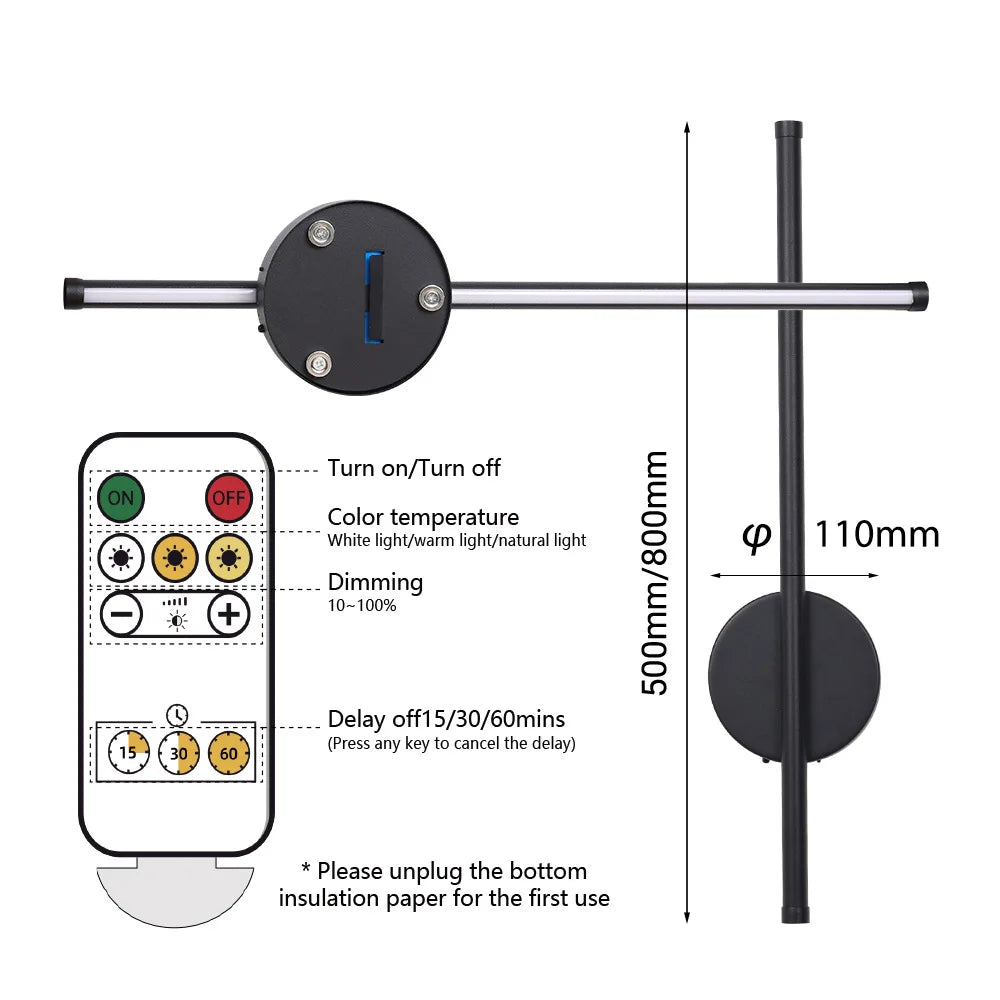 Modern Night Lamp with Remote