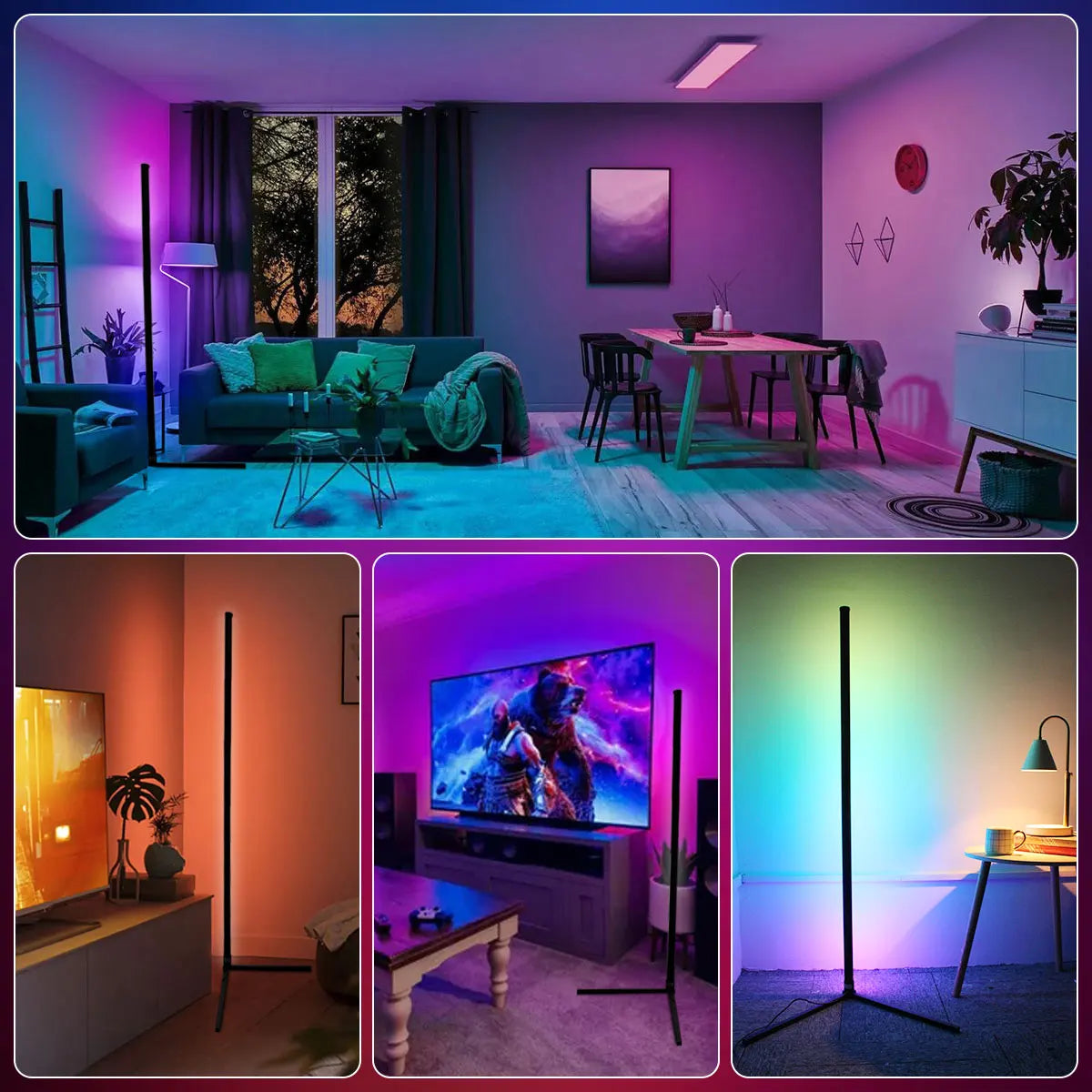 Smart RGB Corner Floor Lamp