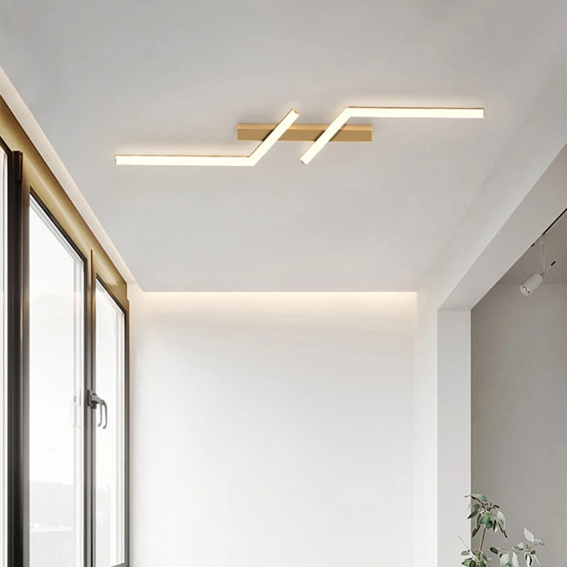 Modern LED Line Ceiling Lamp