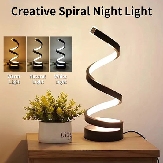 Creative Spiral USB LED Night Light