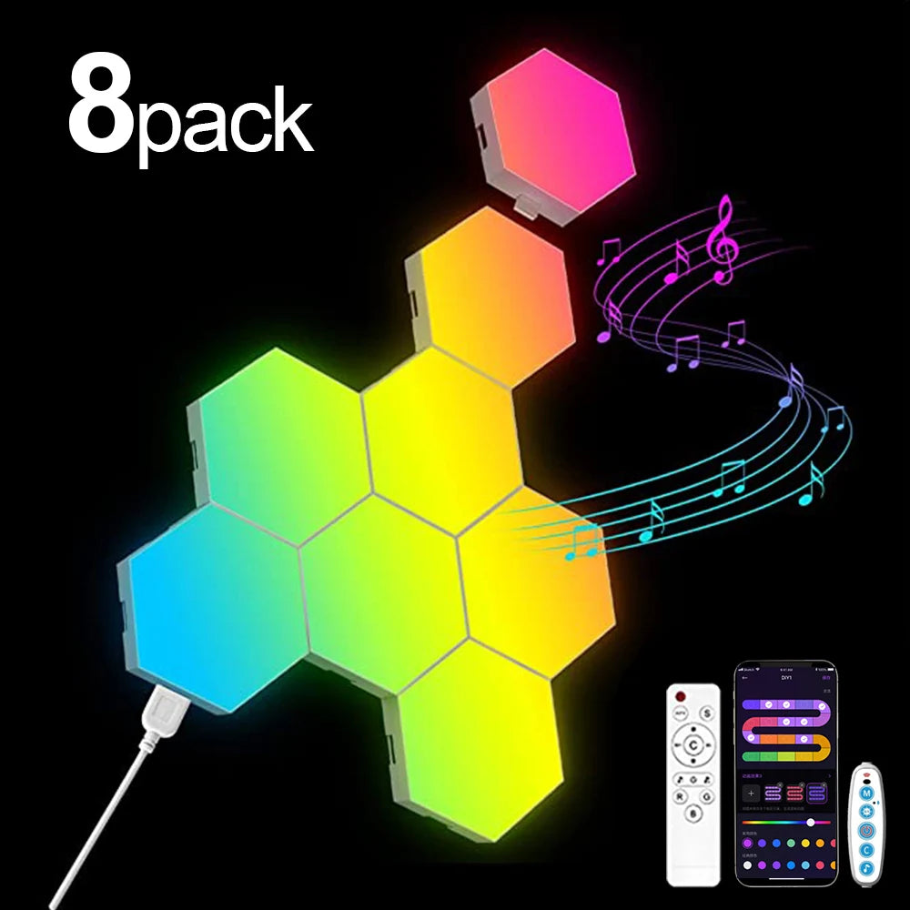 RGB Smart Hexagonal Wall Lamp