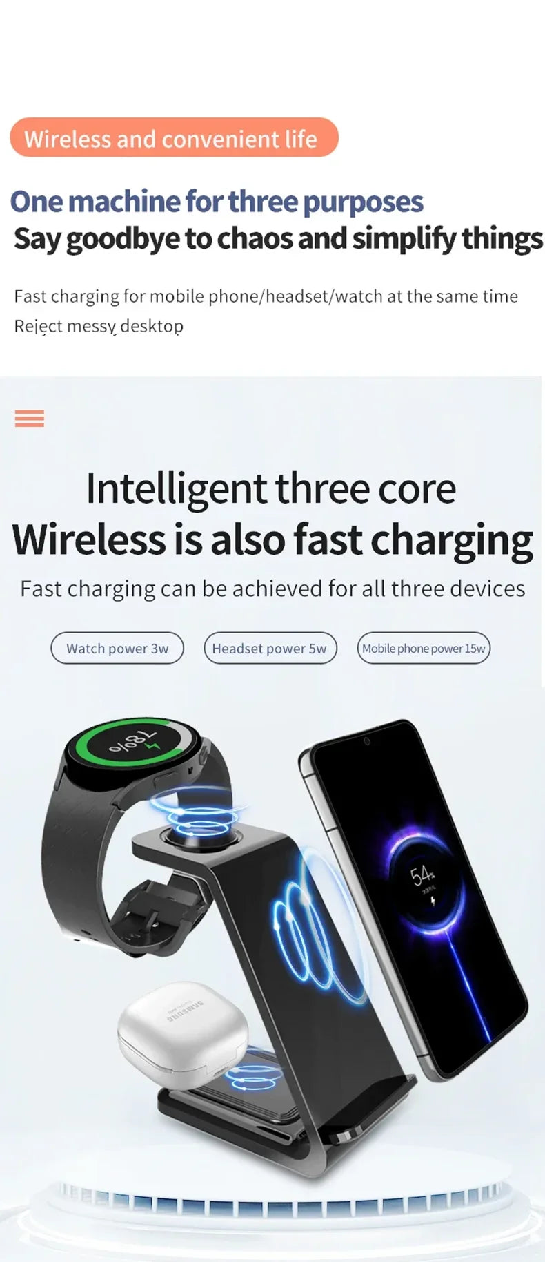 3-in-1 Samsung Wireless Charger