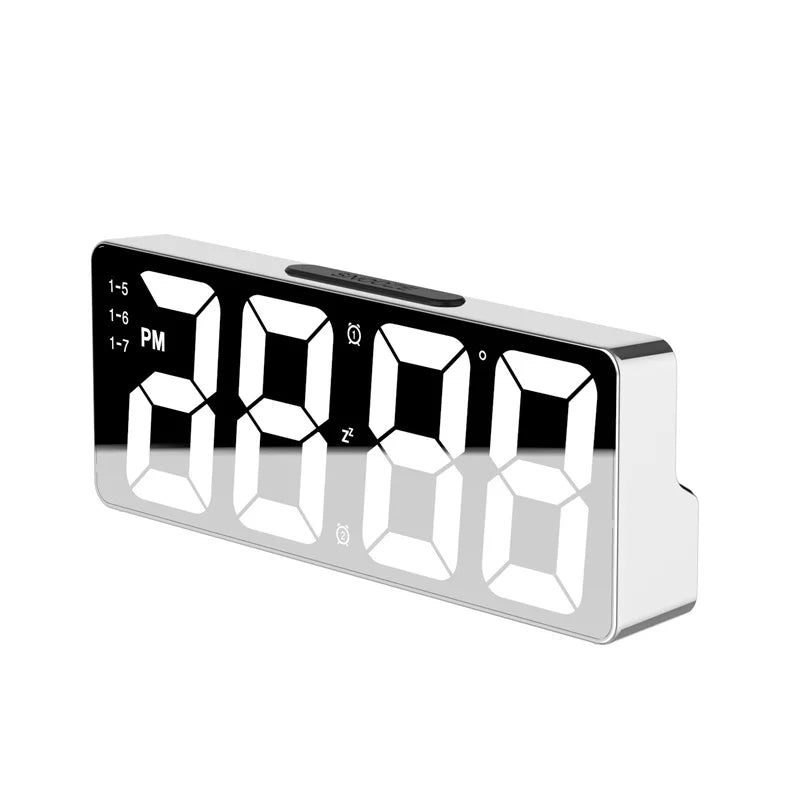 LED Digital Alarm Clock with Temperature Display