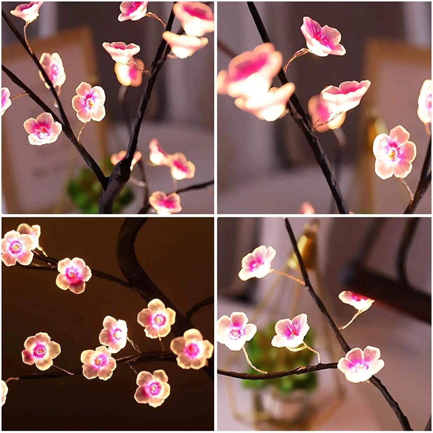 Cherry Blossom Table Tree Night Light