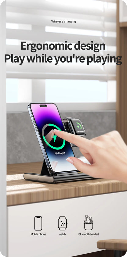 30W 3-in-1 Wireless Charger