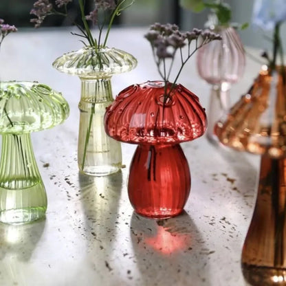 Creative Mushroom Glass Vase