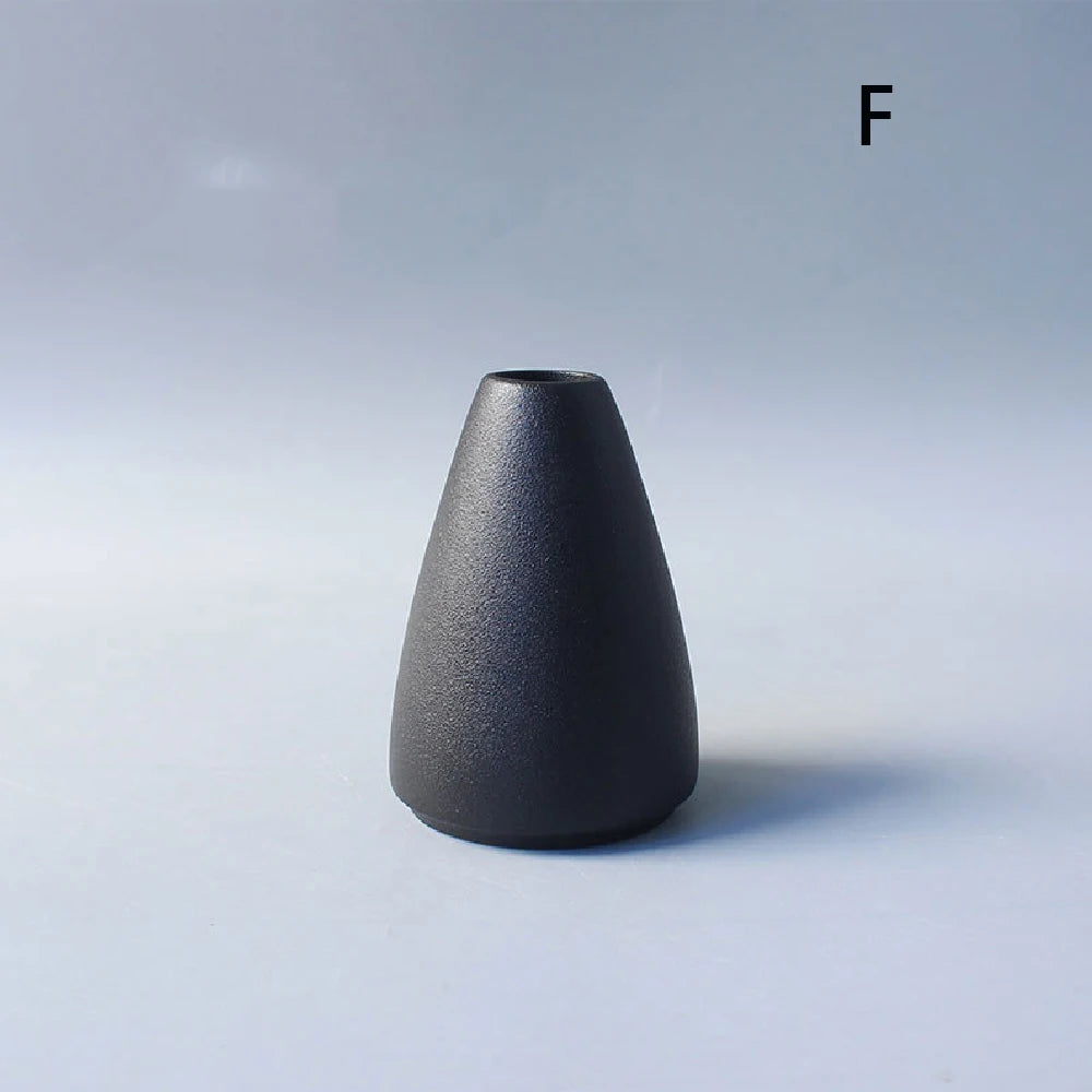 Black Ceramic Small Vase