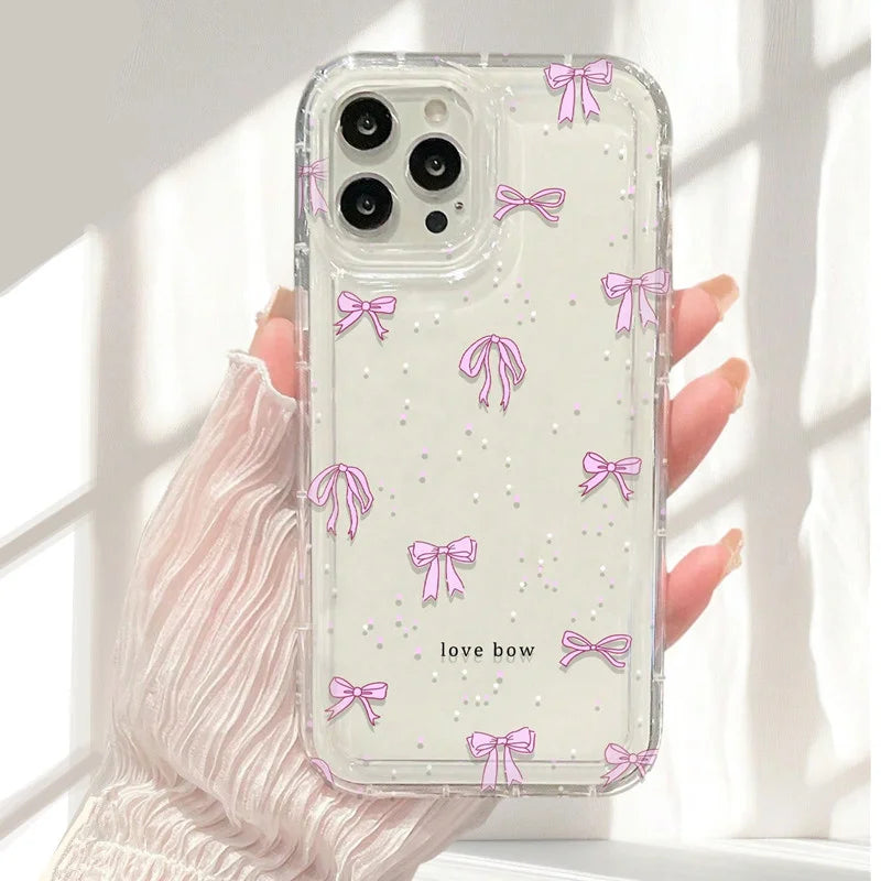 Colorful Bow Clear Phone Case