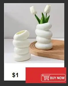 Spiral White Vase