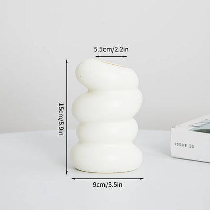 White Minimalist Vase