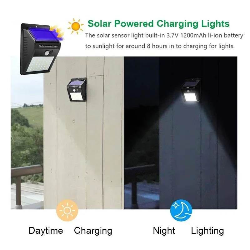 Solar Motion Sensor Wall Light