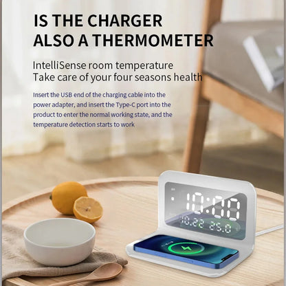 Smart Wireless Charger with Alarm Clock