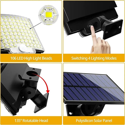 Outdoor Waterproof Light, 3 Modes