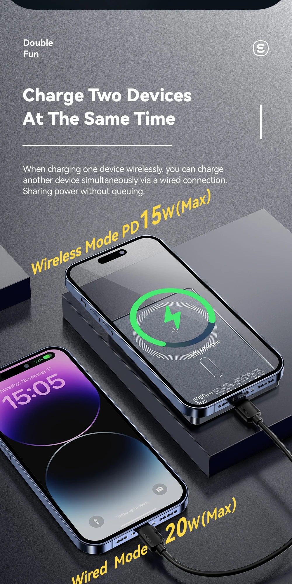 Magnetic Portable Fast Charging