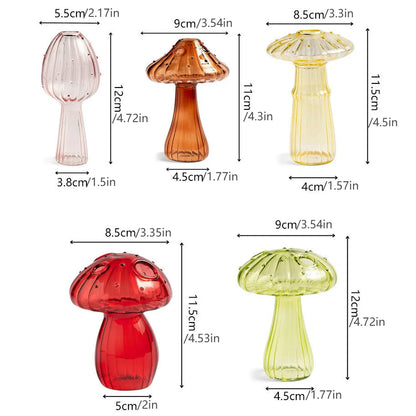 Creative Mushroom Glass Vase